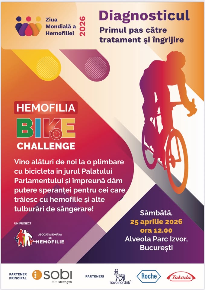 Provocarea pe bicicleta pentru hemofilie